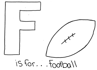 Letter F Coloring page